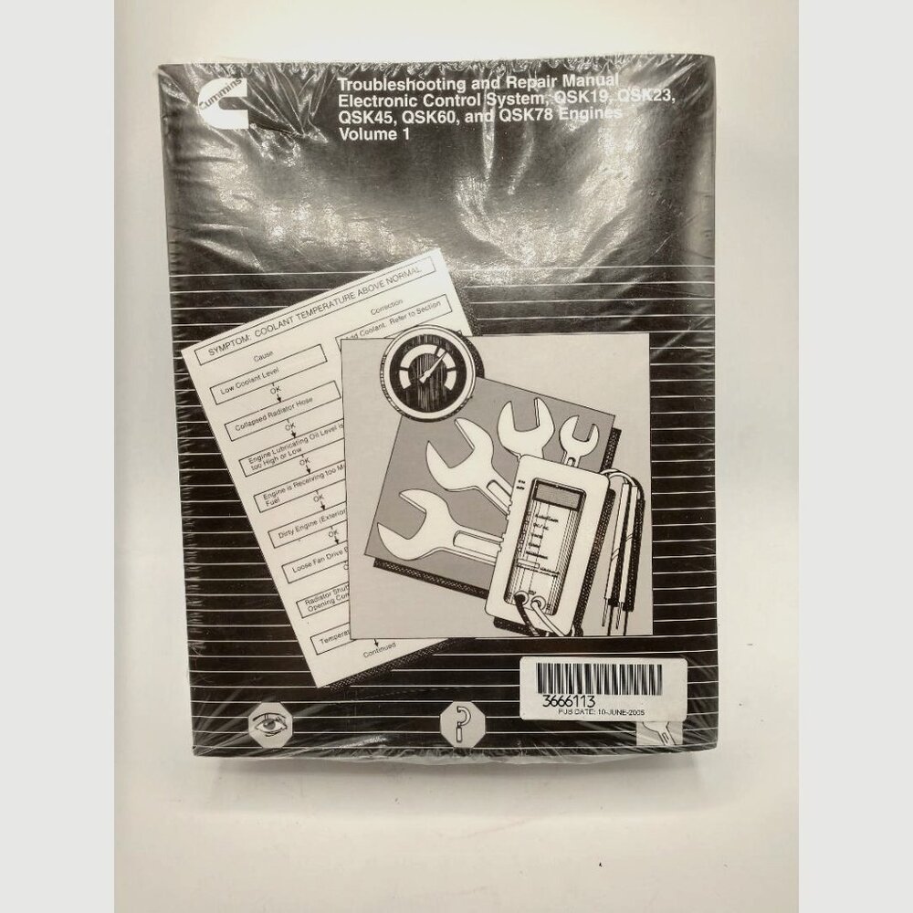 Cummins Troubleshooting & Repair Manual For QSK19 QSK23 QSK45 QSK60 QSK78 Engine